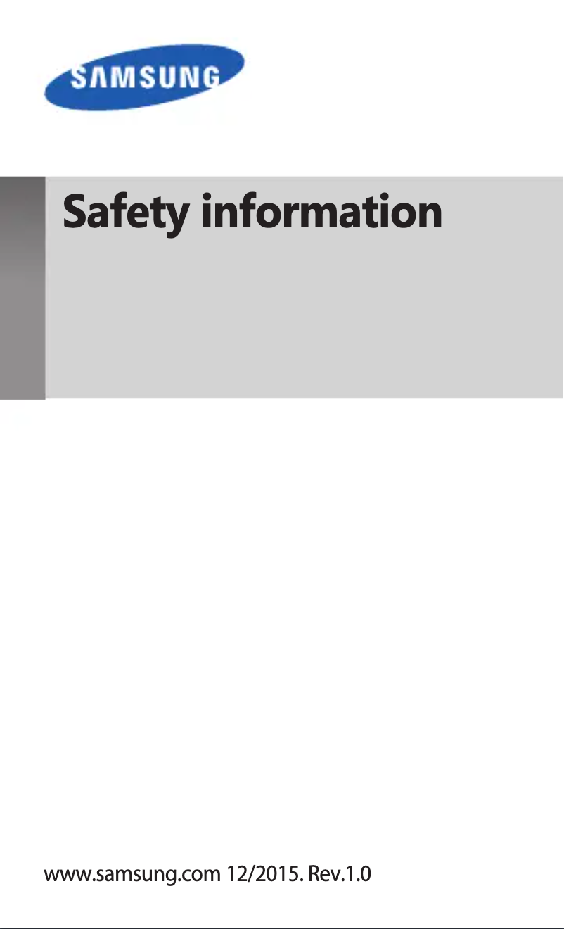 Page 1 de la notice Instructions de sécurité Samsung EB-PN920
