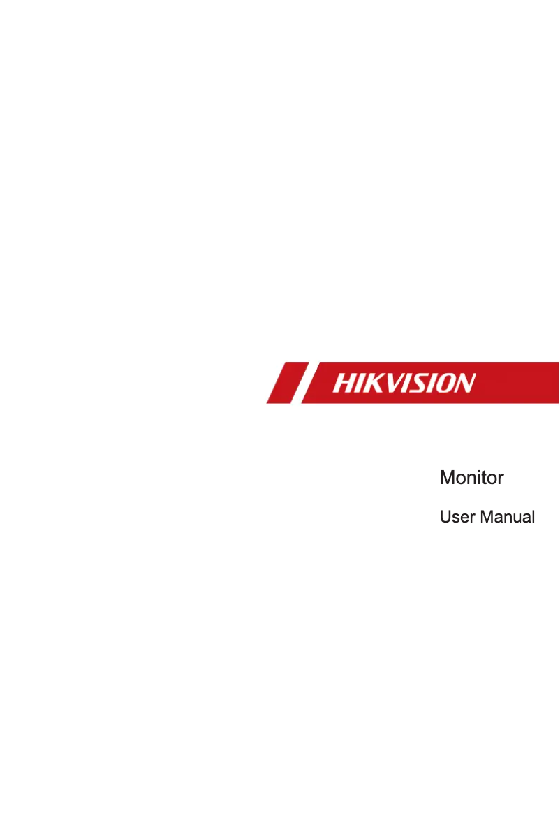 Page 1 de la notice Manuel utilisateur Hikvision DS-D5065UC