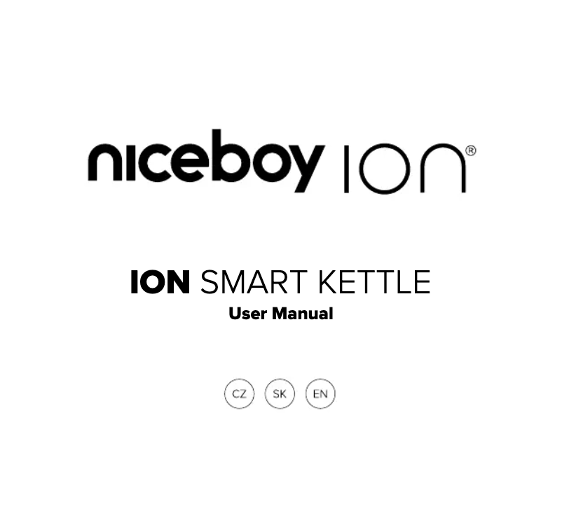 Page 1 de la notice Manuel utilisateur Niceboy ION Smart Kettle