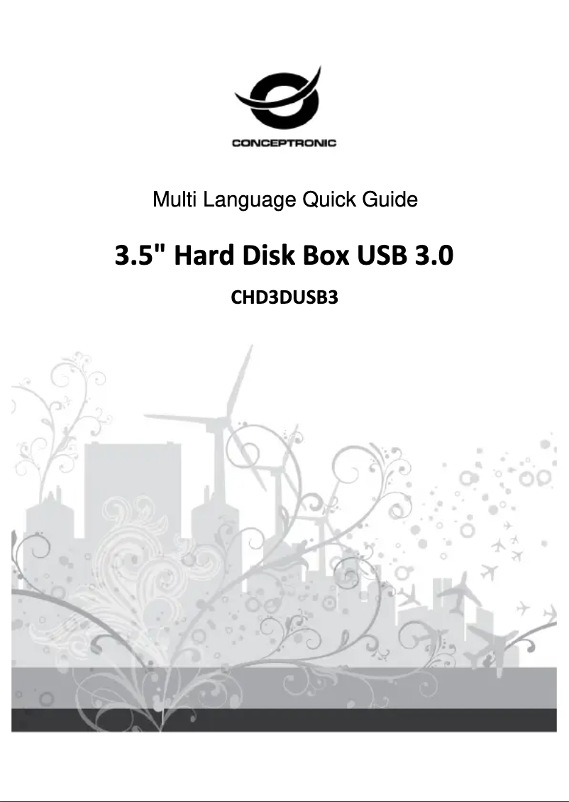 Page 1 de la notice Manuel utilisateur Conceptronic CHD3DUSB3