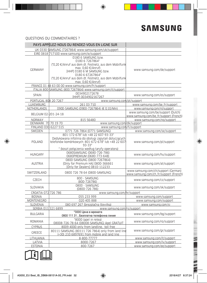 Page 1 de la notice Manuel utilisateur Samsung AR12JSPFAWKNEU