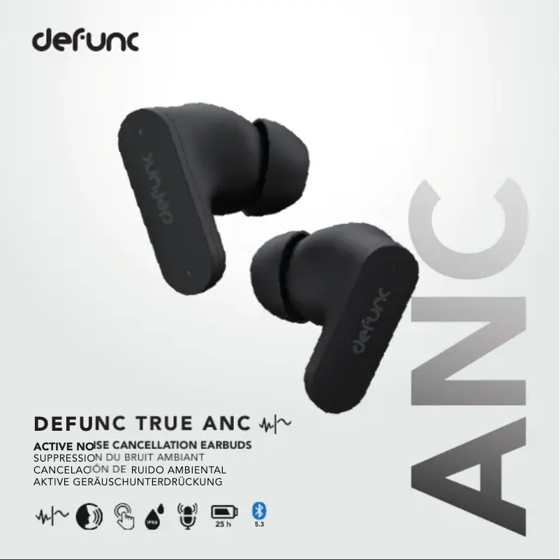 Página 1 del manual Manual de usuario Defunc TRUE ANC