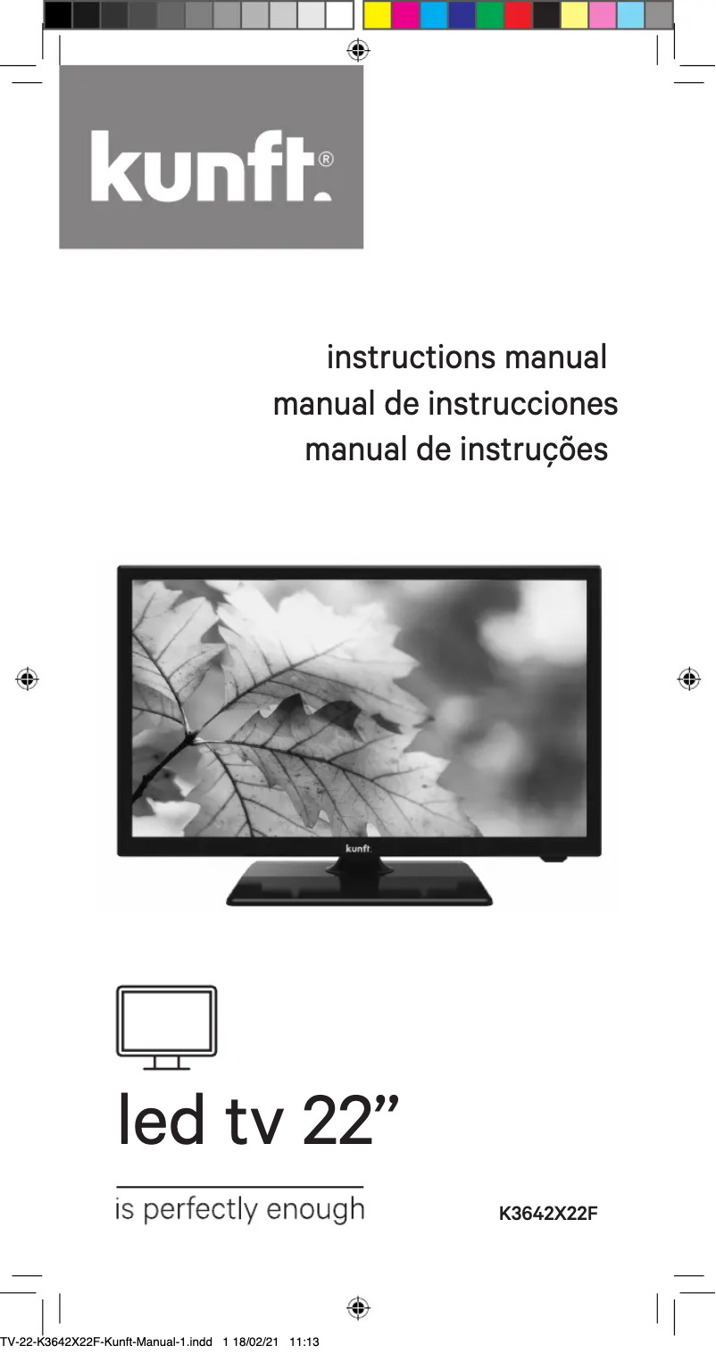 Página 1 del manual Manual de usuario Kunft K3642X22F