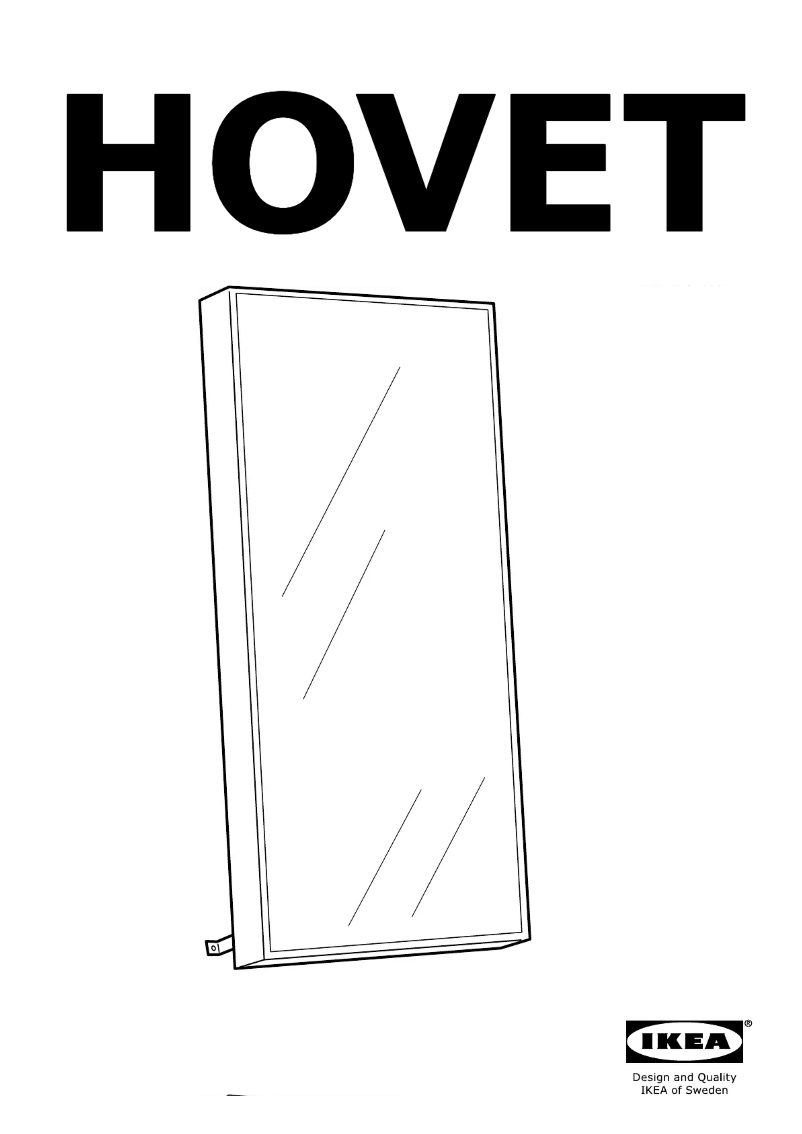Page 1 de la notice Instructions / montage Ikea HOVET
