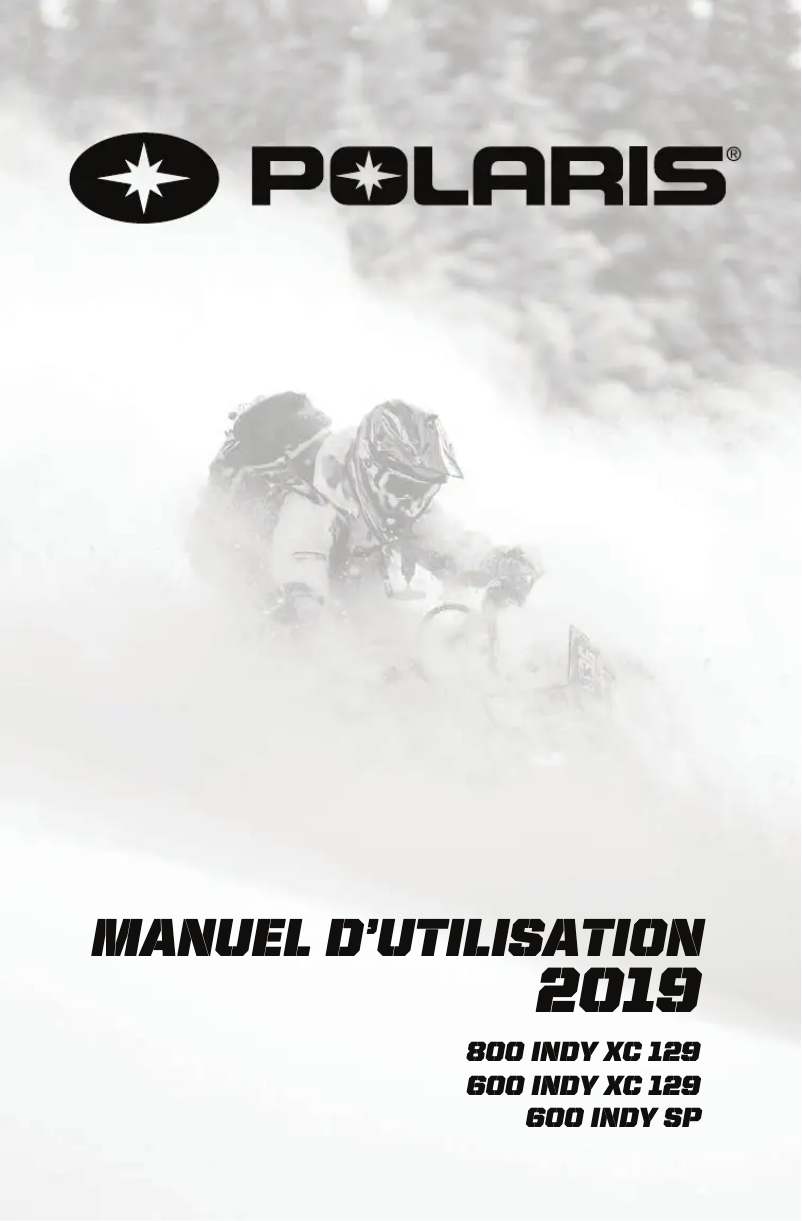 Page 1 de la notice Manuel utilisateur Polaris 800 XC 129 (2019)