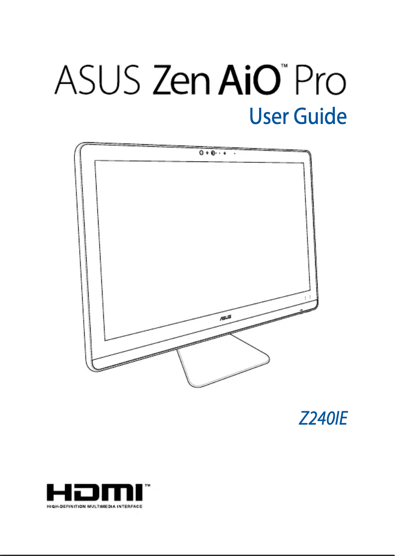 Página 1 del manual Manual de usuario Asus Zen AiO Pro Z240