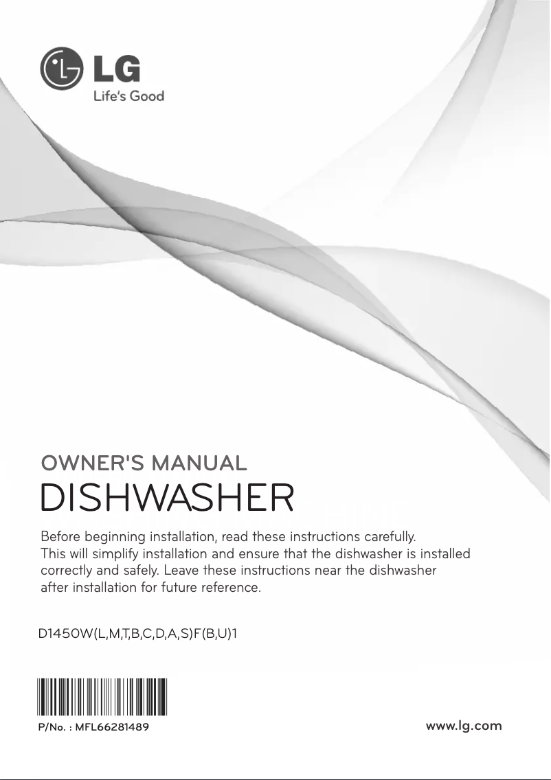 Page 1 de la notice Manuel utilisateur LG D1450LF1