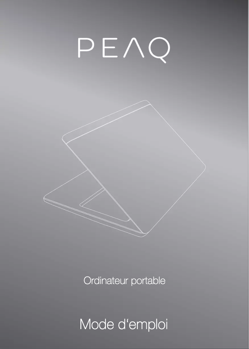 Page 1 de la notice Manuel utilisateur PEAQ PNB P1017