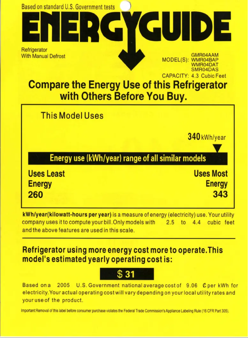 Page 1 of the manual User Manual GE WMR04DATBB