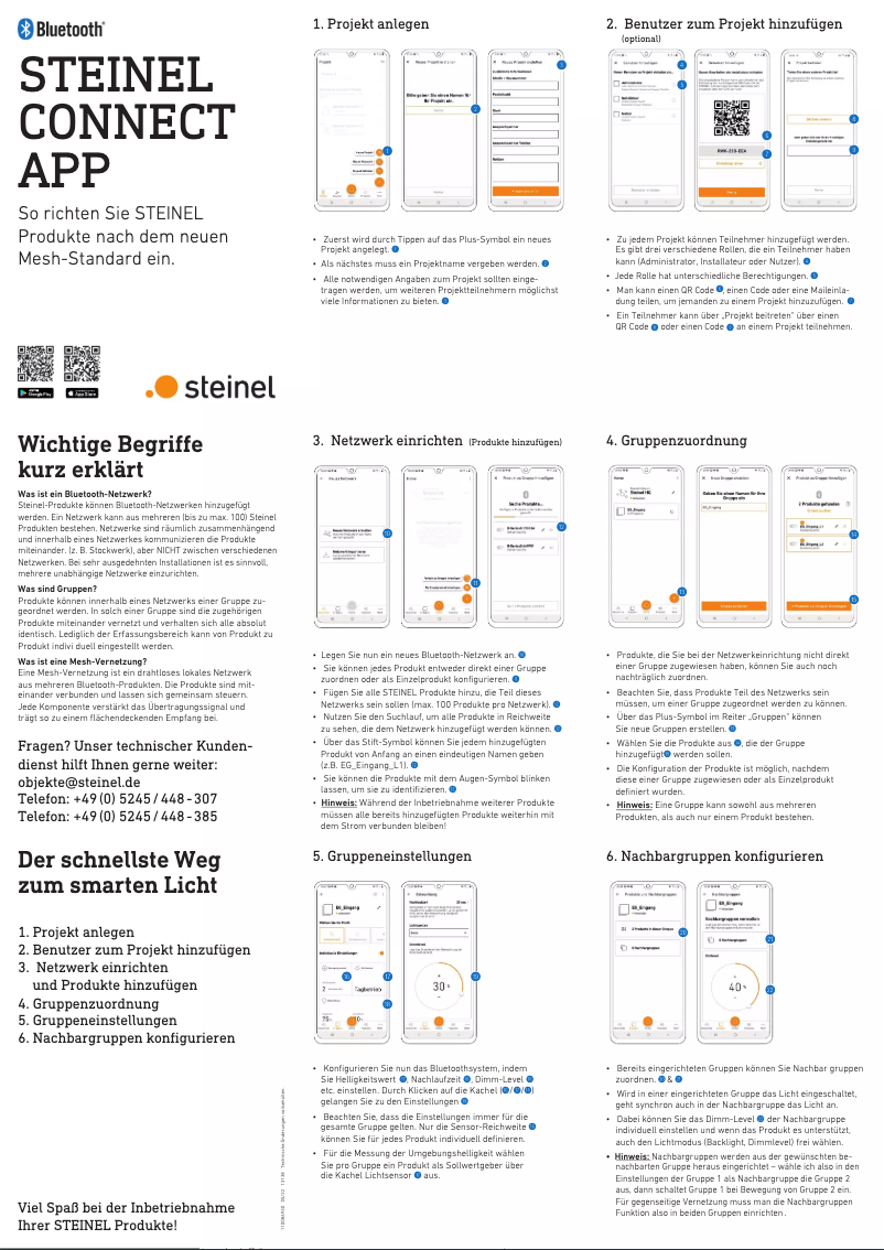 Page 1 de la notice Guide de démarrage rapide Steinel GL 85 SC 900
