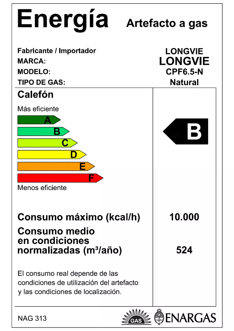 Page 1 de la notice Manuel utilisateur Longvie CPF6.5-N