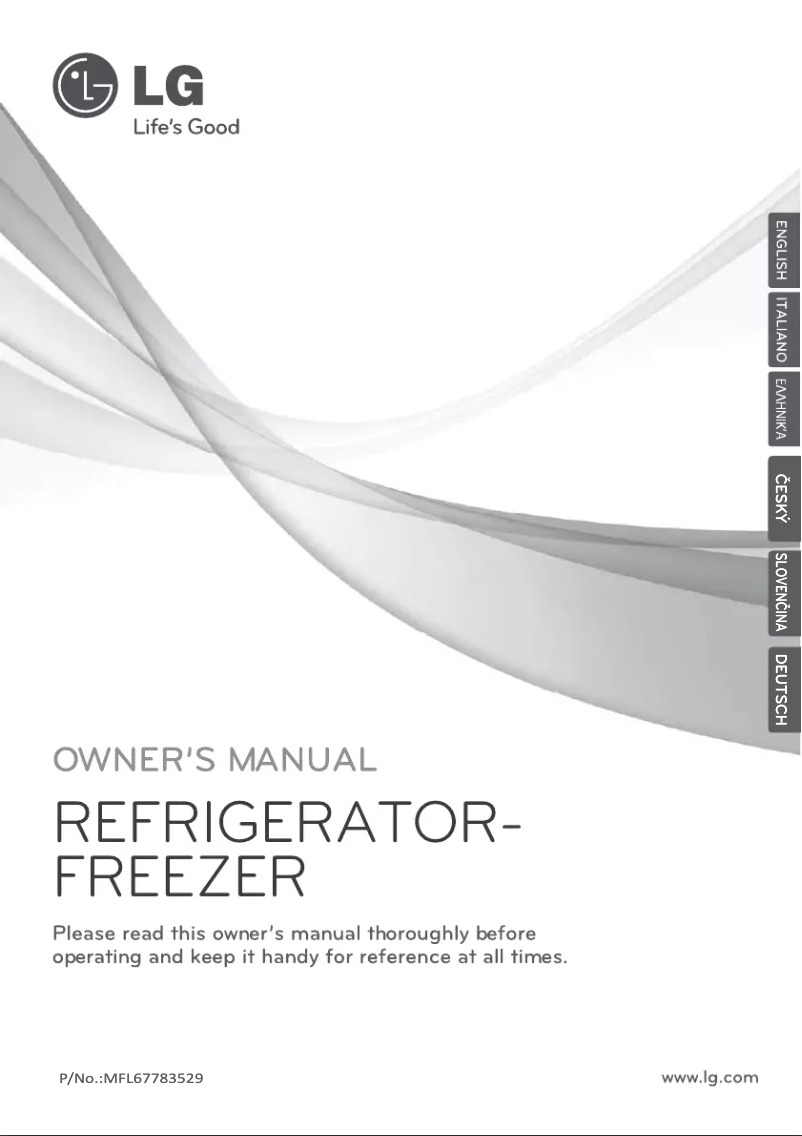 Page 1 de la notice Manuel utilisateur LG GBB548NSQZB