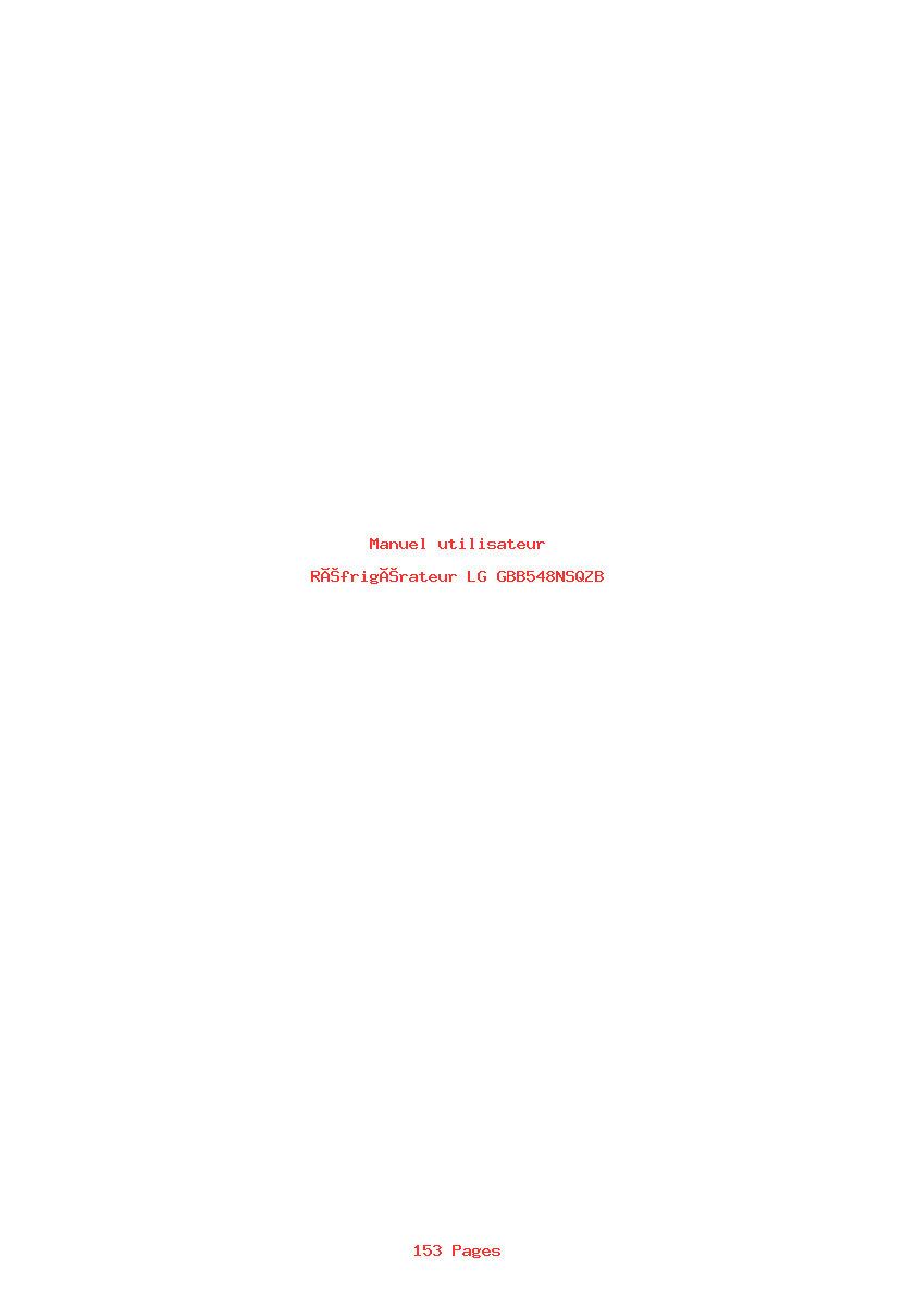 Image de la première page du manuel de l'appareil GBB548NSQZB
