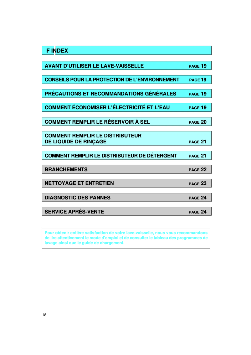 Page 1 de la notice Manuel utilisateur Whirlpool ADP 735 WH