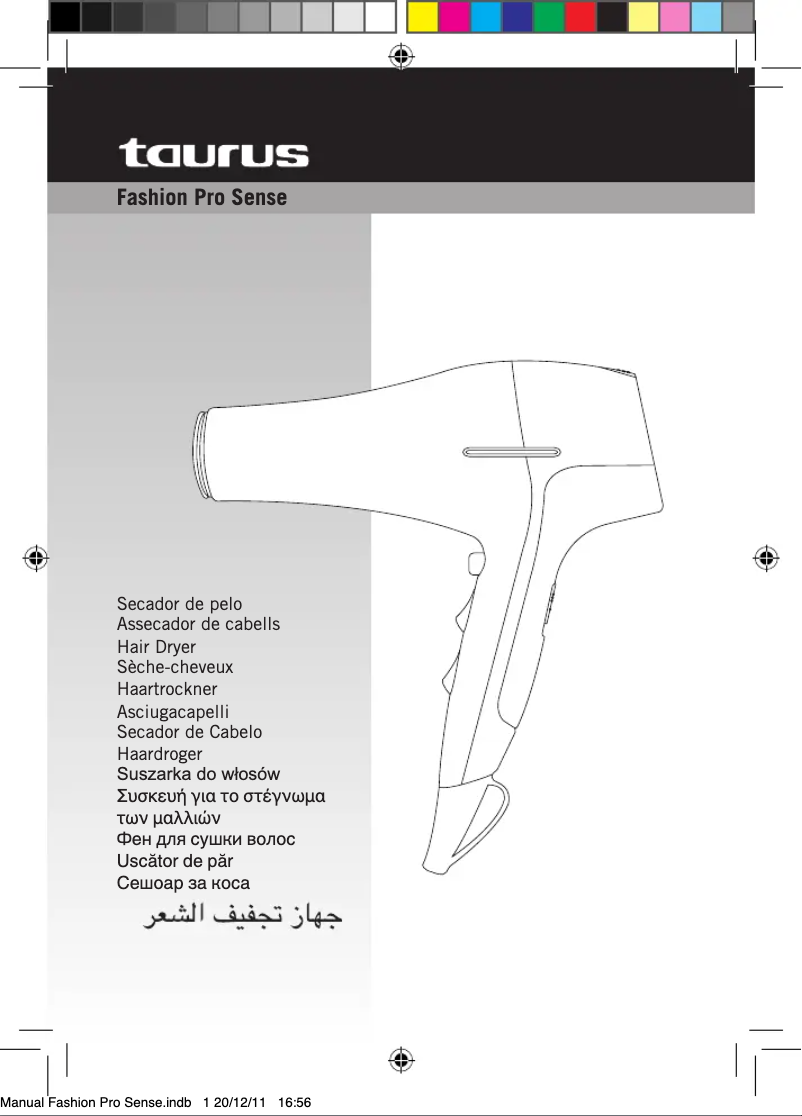 Page 1 de la notice Manuel utilisateur Taurus Fashion Pro Sense