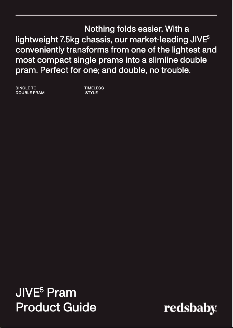 Página 1 del manual Manual de usuario Redsbaby Jive
