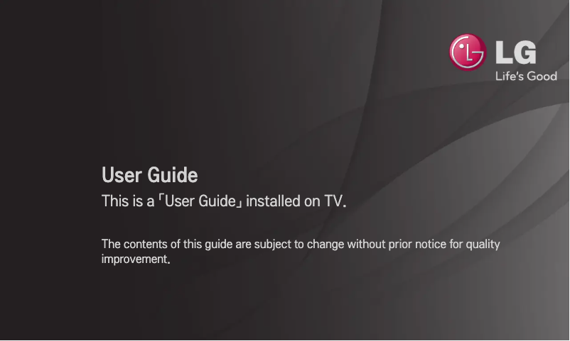 Page 1 de la notice Manuel utilisateur LG 37CS560Y