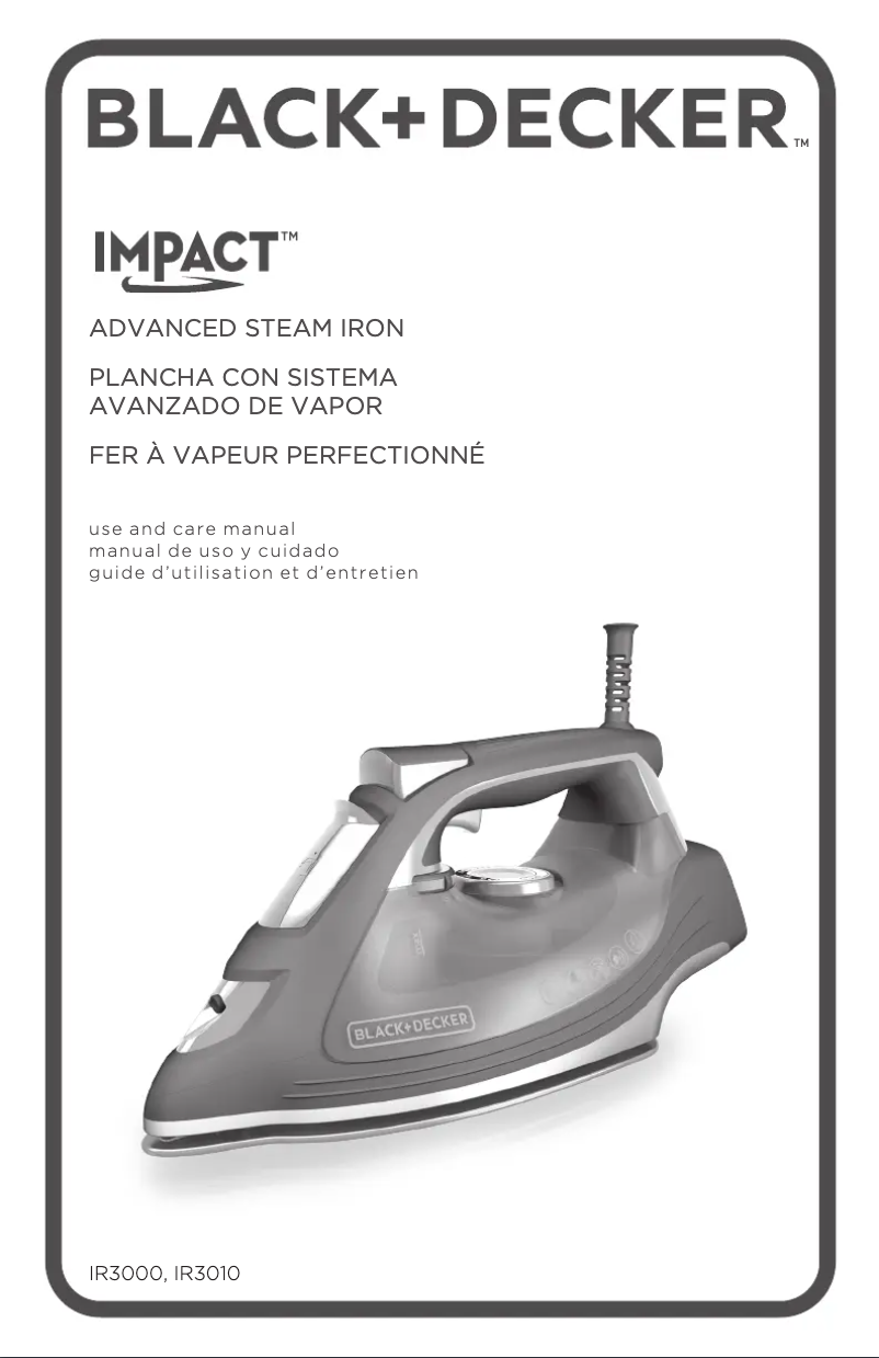 Page 1 de la notice Manuel utilisateur Black & Decker Impact IR3010