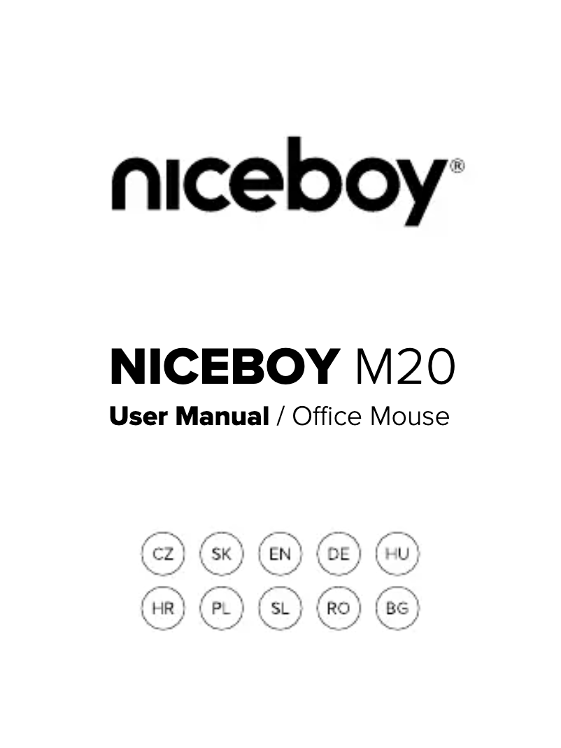 Page 1 de la notice Manuel utilisateur Niceboy M20