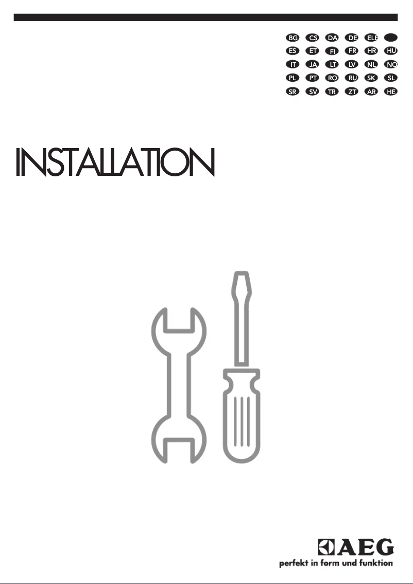 Página 1 del manual Guía de instalación Electrolux EOB95450AV