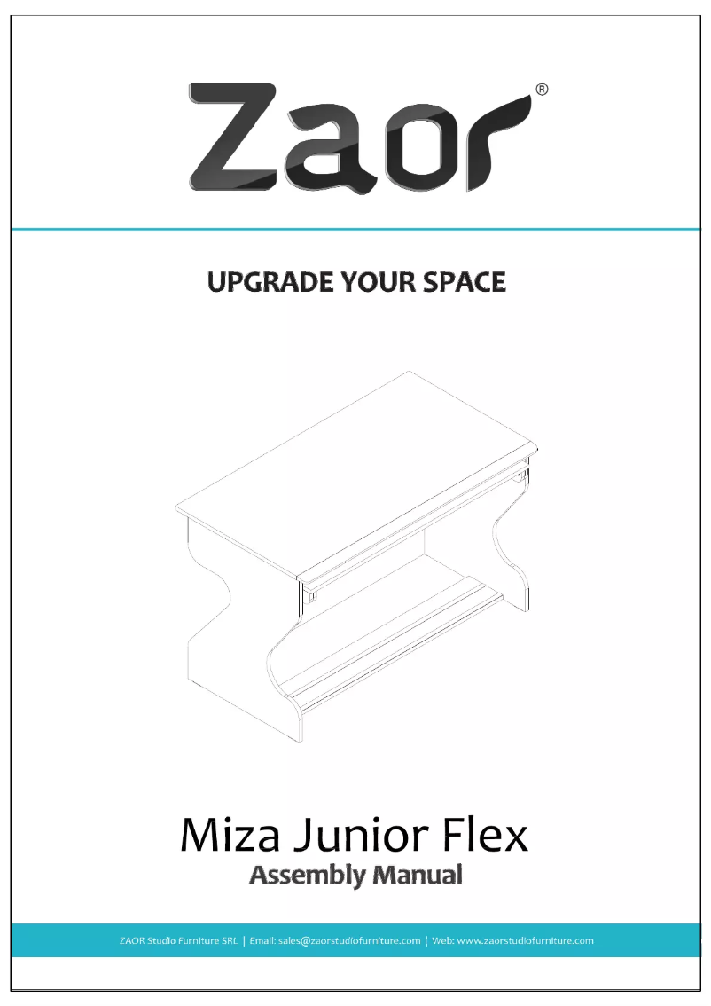 Page 1 de la notice Manuel utilisateur Zaor Miza Junior Flex