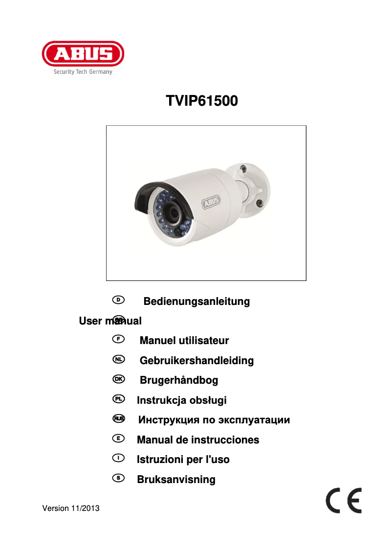 Página 1 del manual Manual de usuario Abus TVIP61500