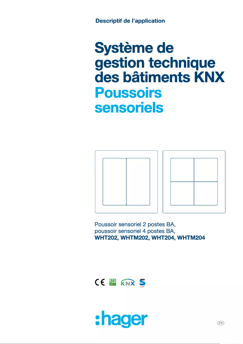 Page 1 de la notice Manuel utilisateur Hager WHT202