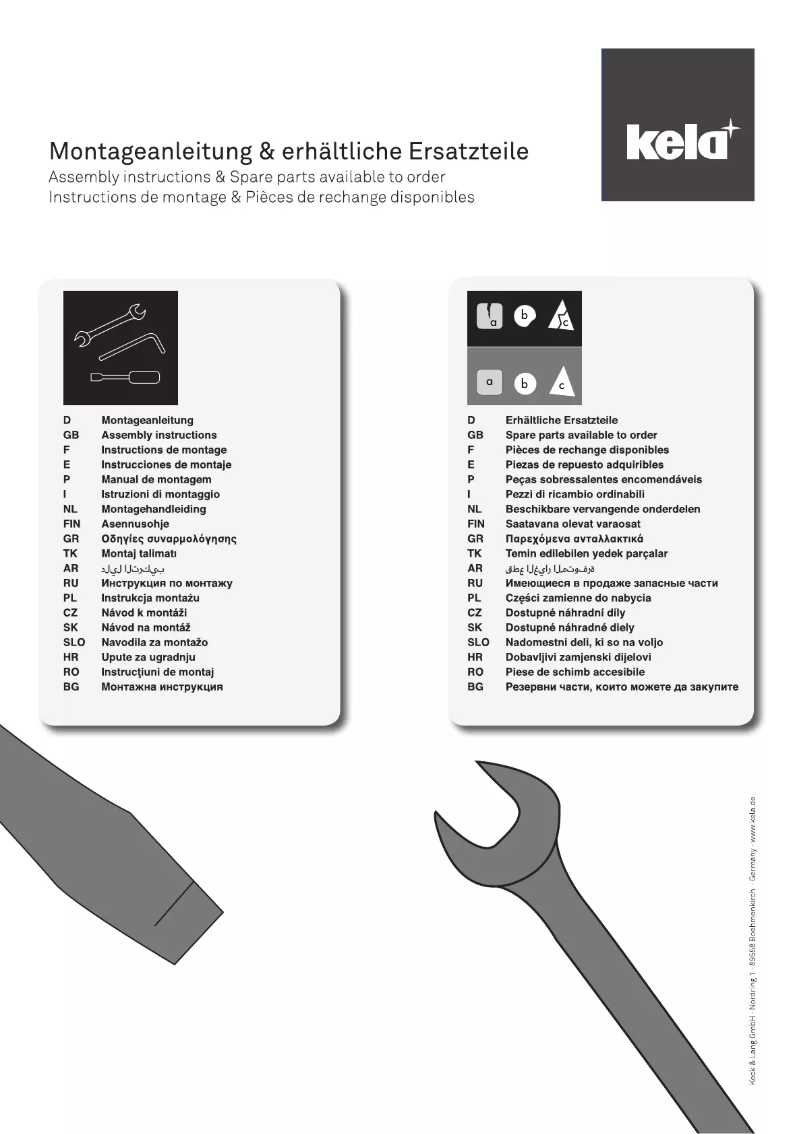 Page 1 de la notice Manuel utilisateur Kela Style 18781