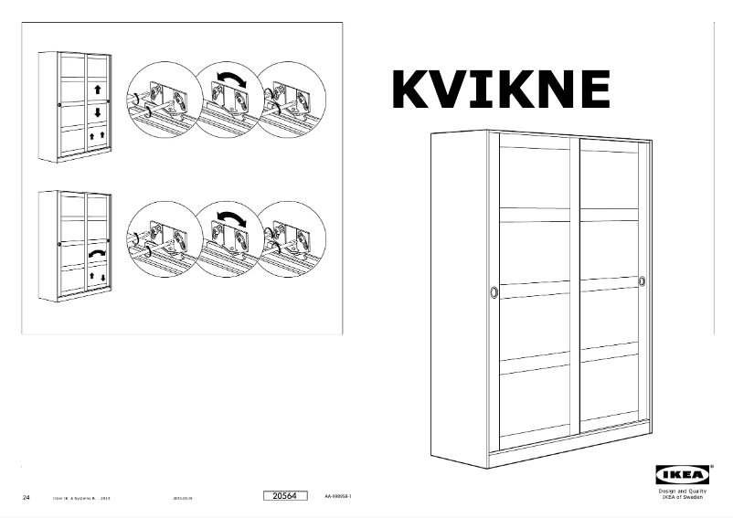 Page 1 de la notice Manuel utilisateur Ikea KVIKNE