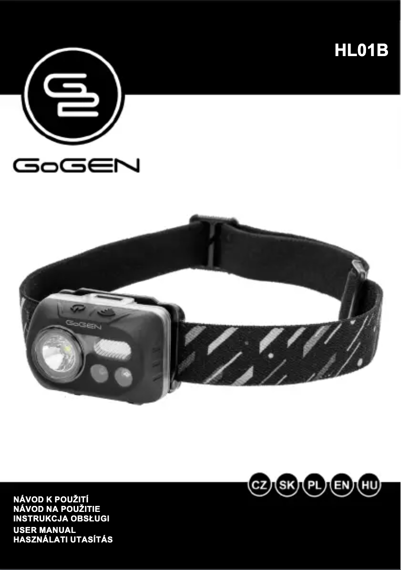 Page 1 of the manual User Manual GoGen HL01B