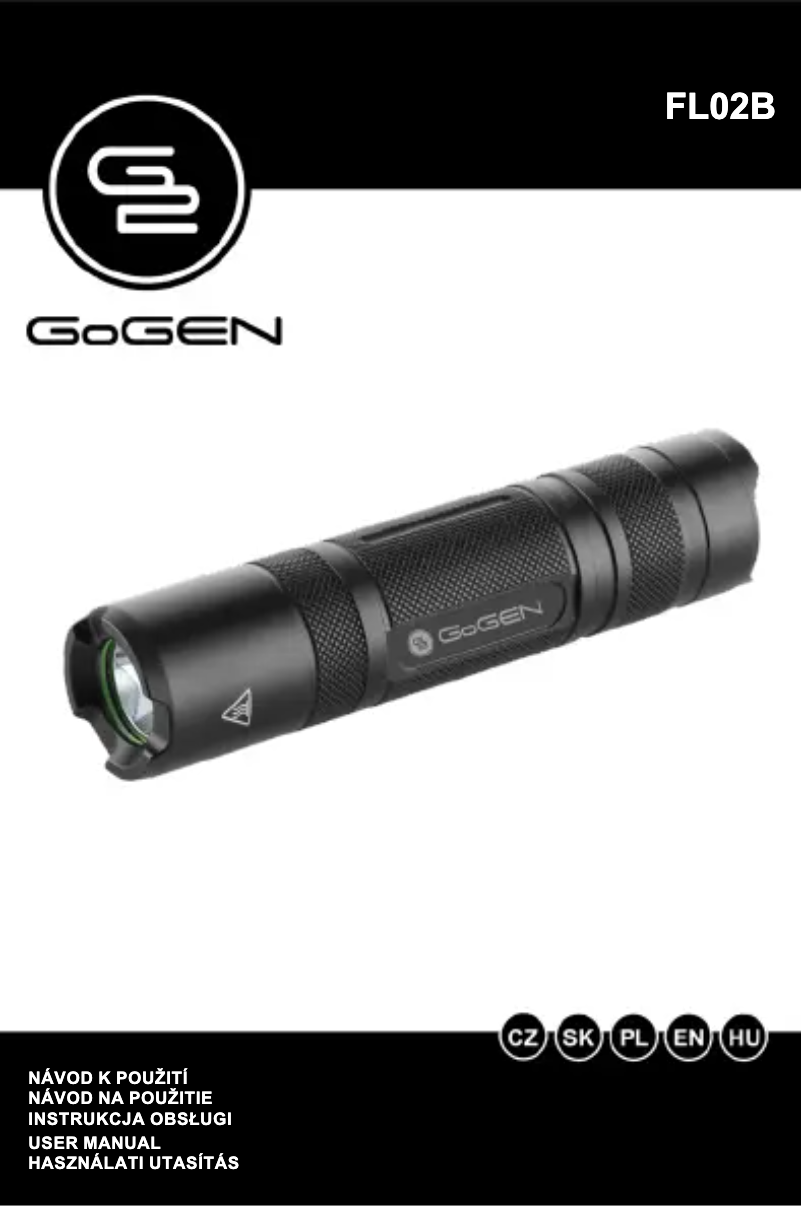 Page 1 of the manual User Manual GoGen FL02B