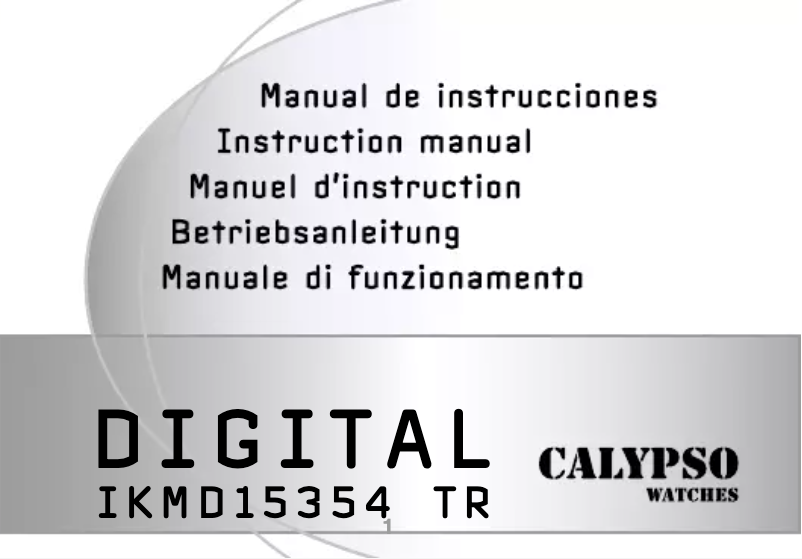 Page 1 de la notice Manuel utilisateur Calypso K5729