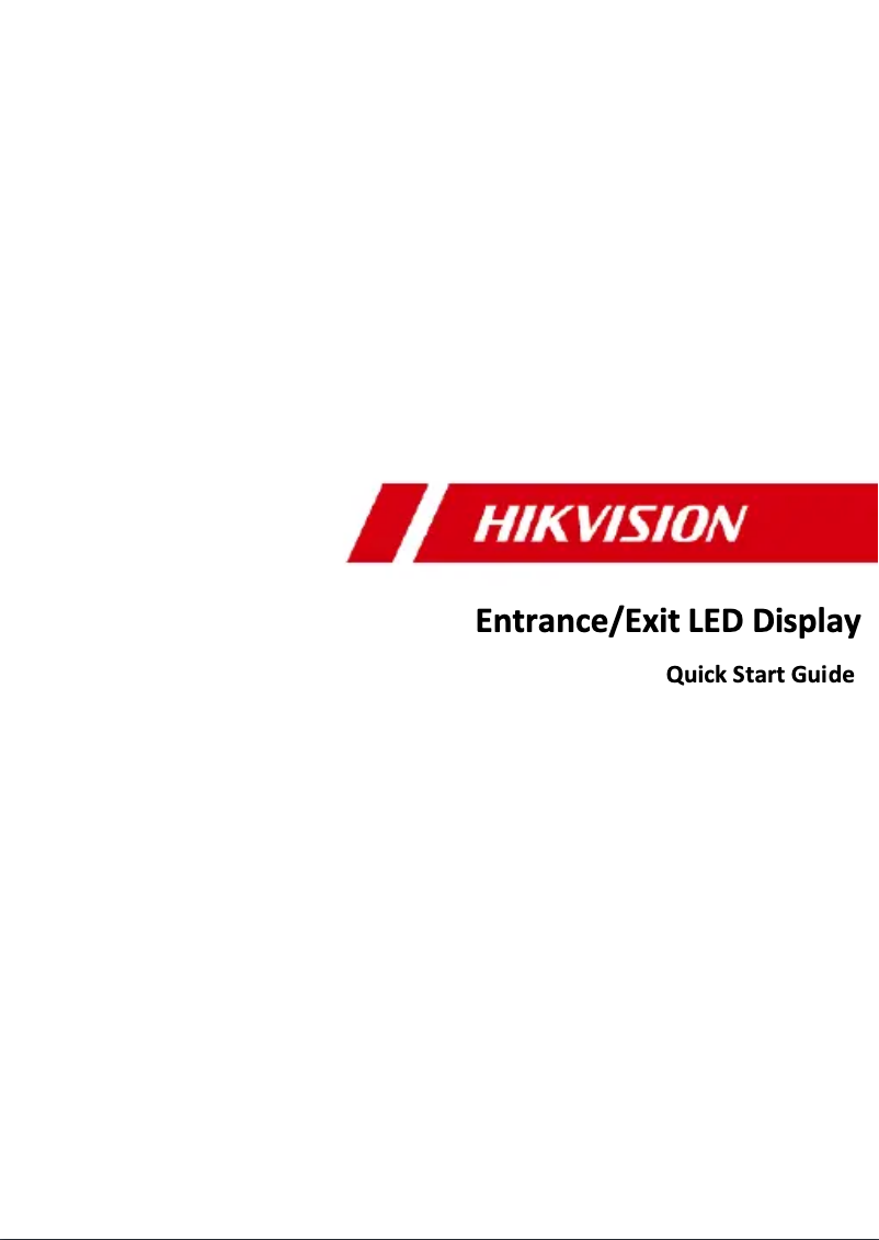Page 1 de la notice Manuel utilisateur Hikvision DS-TVL121-9-6D