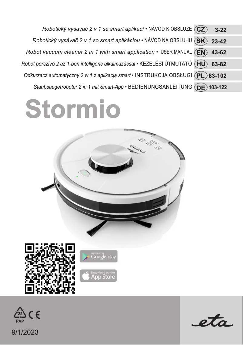 Page 1 de la notice Manuel utilisateur Eta Stormio 4237 90000