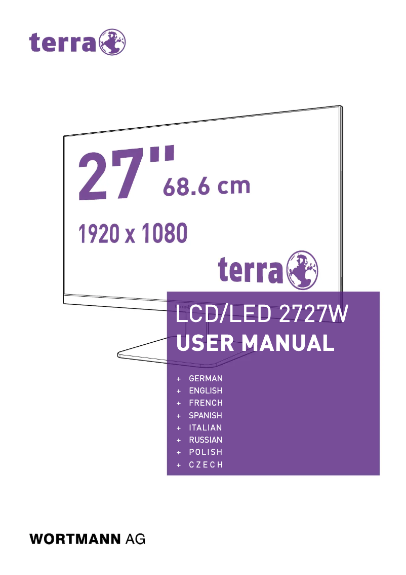 Page 1 de la notice Manuel utilisateur Wortmann AG Terra LED 2727W