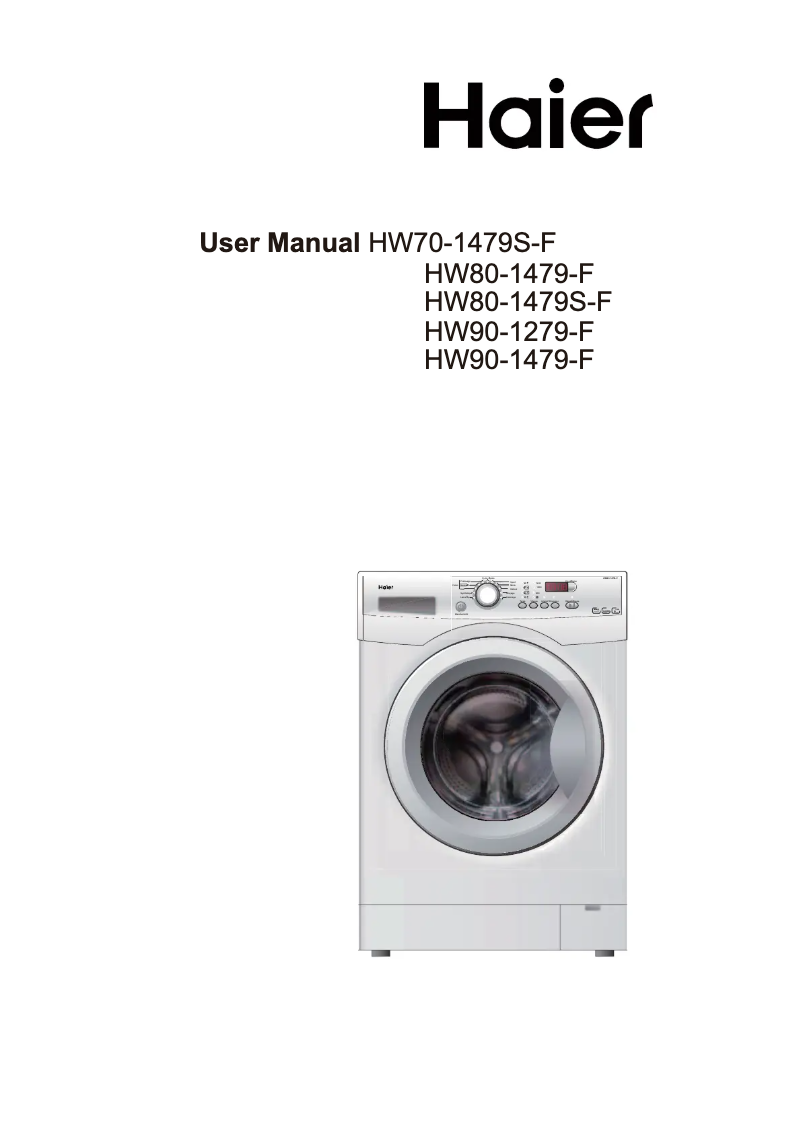 Página 1 del manual Manual de usuario Haier HW90-1479-F