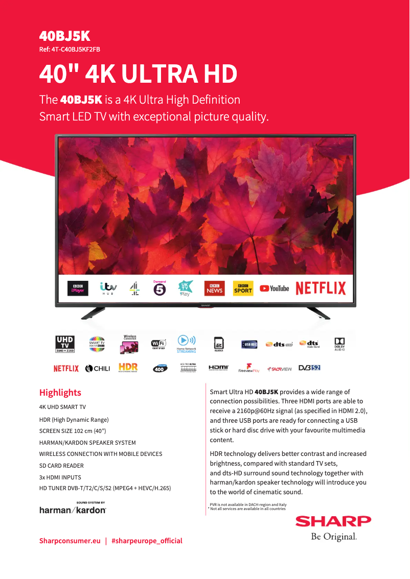 Image de la première page du manuel de l'appareil 4T-C40BJ5KF2FB