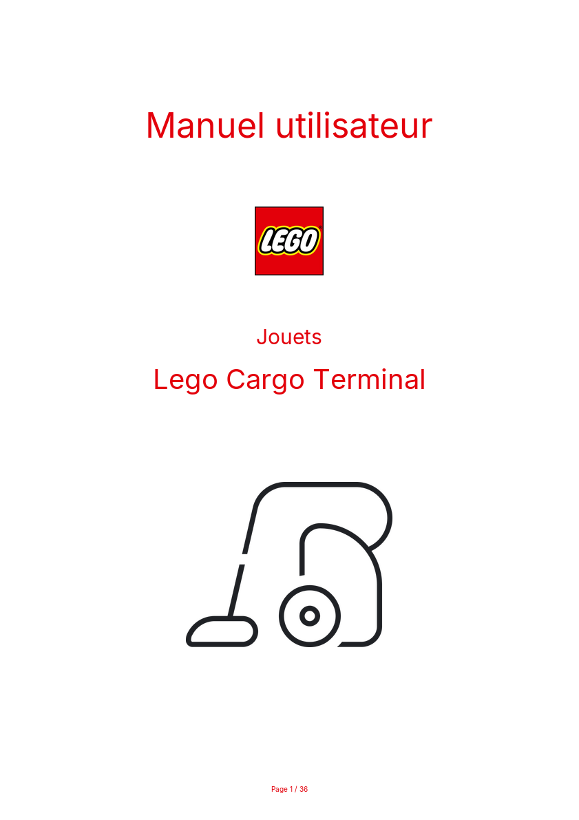 Image de la première page du manuel de l'appareil Cargo Terminal