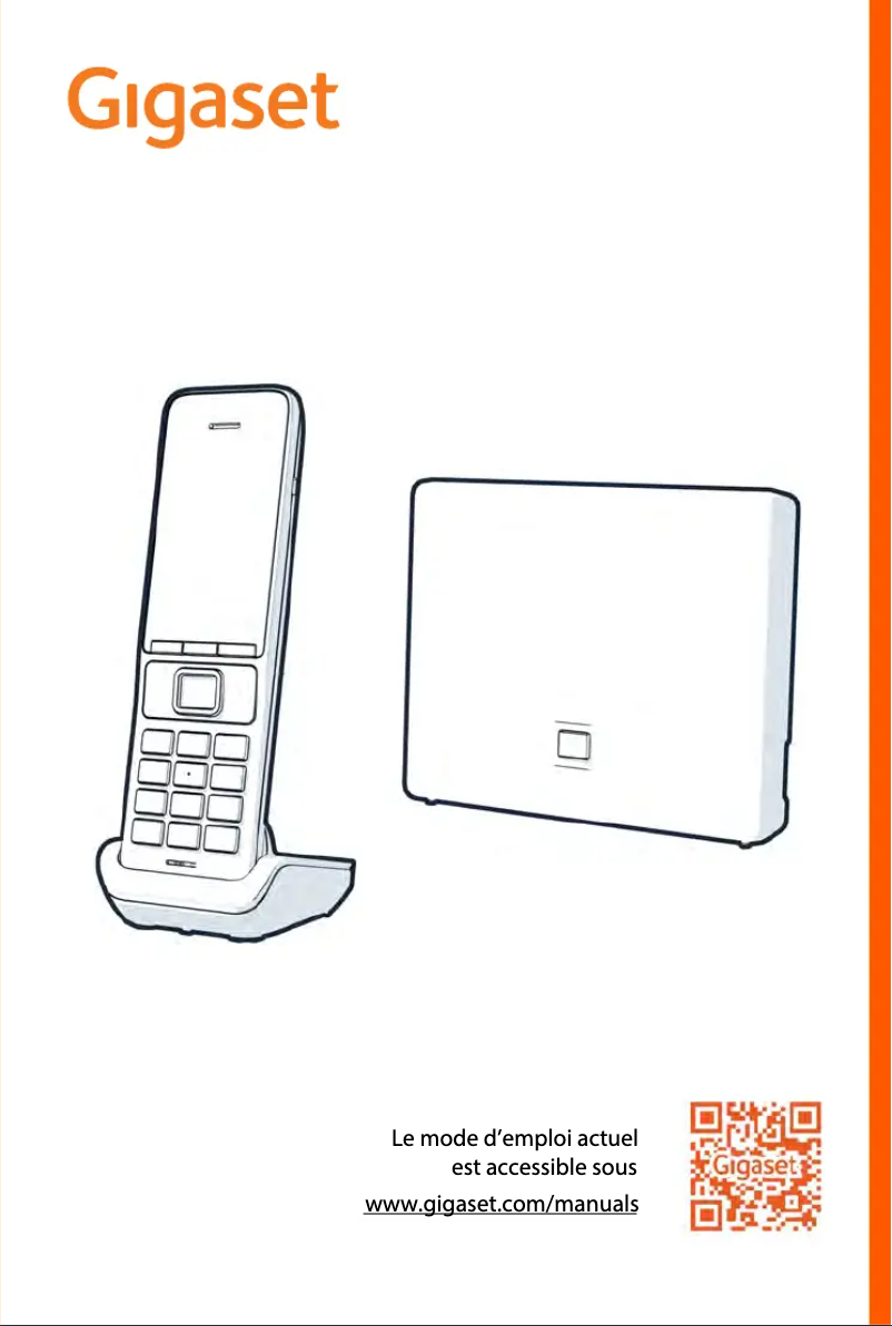 Page 1 de la notice Manuel utilisateur Gigaset Comfort 500A IP flex