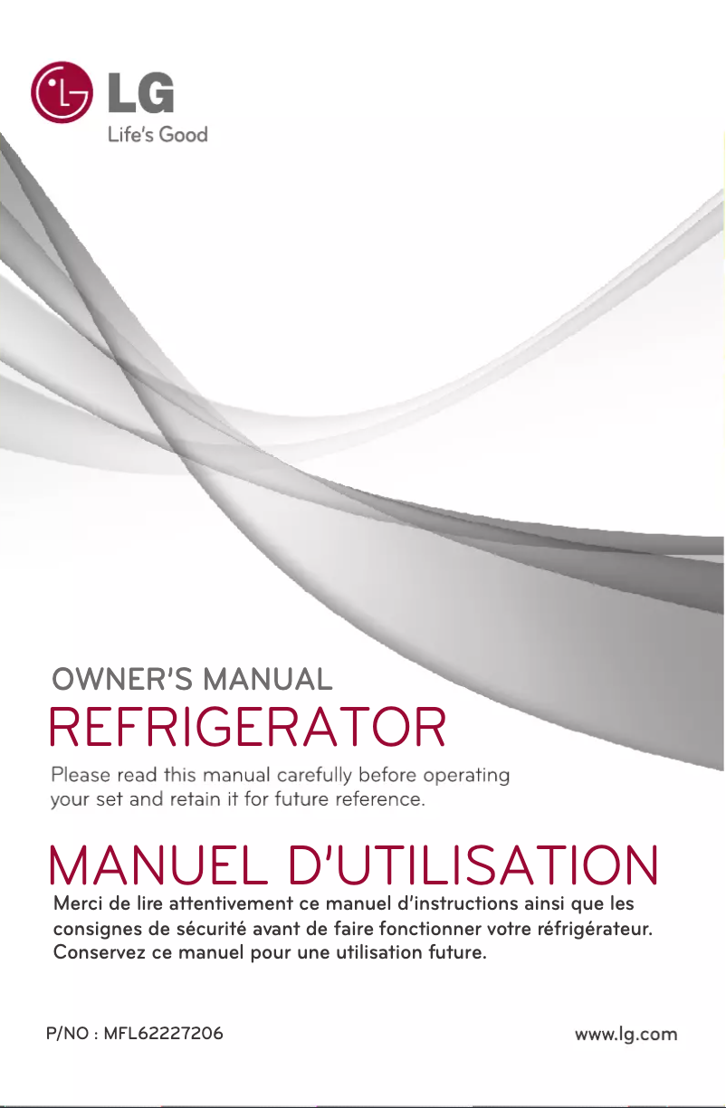 Page 1 de la notice Manuel utilisateur LG GL-B362RLMC