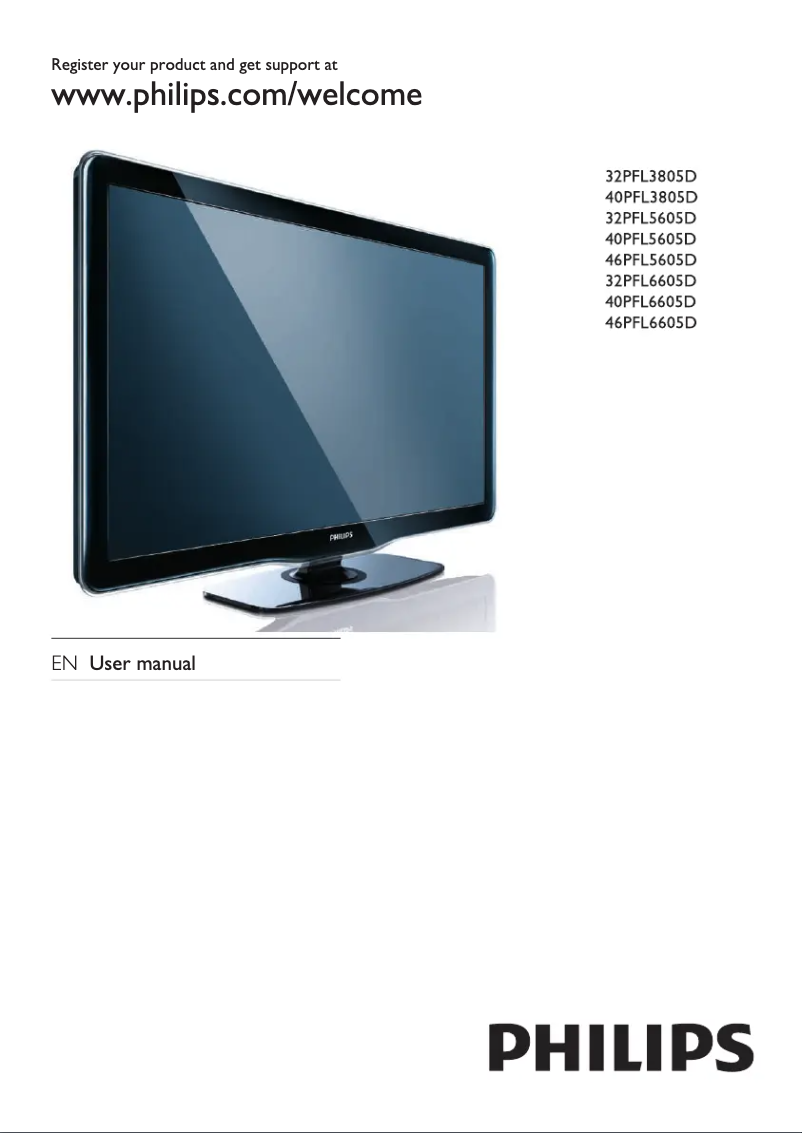 Page n°1 - Manuel utilisateur Philips 46PFL6605D