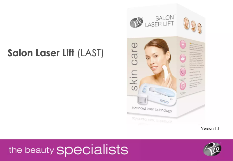 Page 1 de la notice Manuel utilisateur Rio LAST