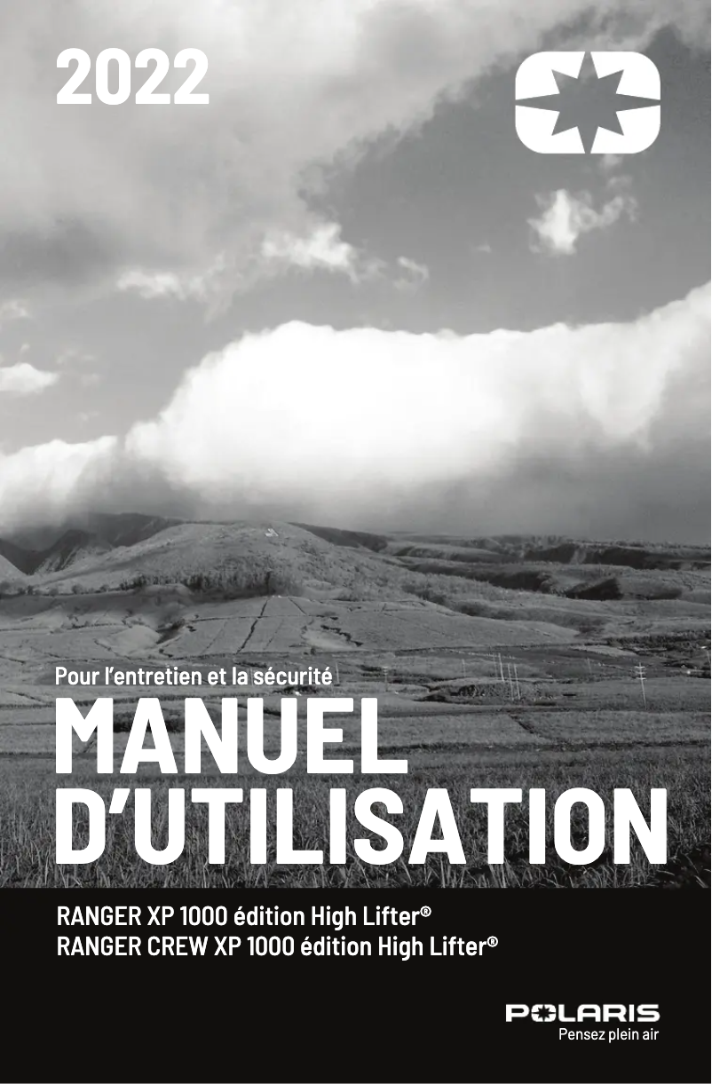 Page 1 de la notice Manuel utilisateur Polaris Ranger Crew XP 1000 High Lifter (2022)