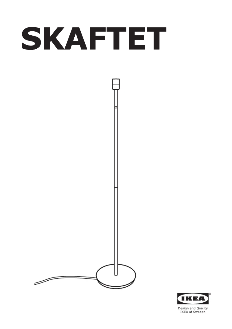 Page 1 de la notice Manuel utilisateur Ikea SKAFTET 804.346.45