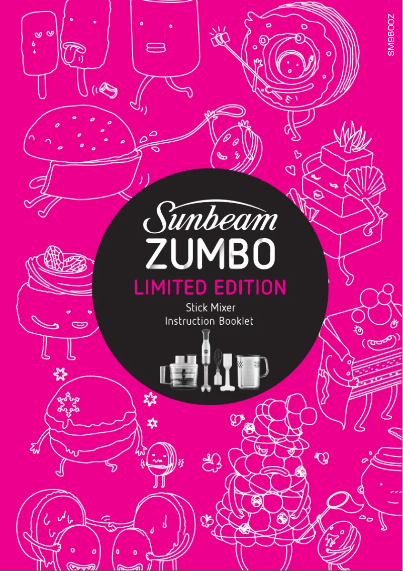 Page 1 de la notice Manuel utilisateur Sunbeam Zumbo SM9600