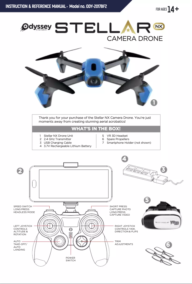 Página 1 del manual Manual de usuario Odyssey Stellar NX ODY-2017BF2