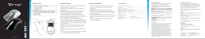 Page 1 de la notice Manuel utilisateur Vorago MO-305