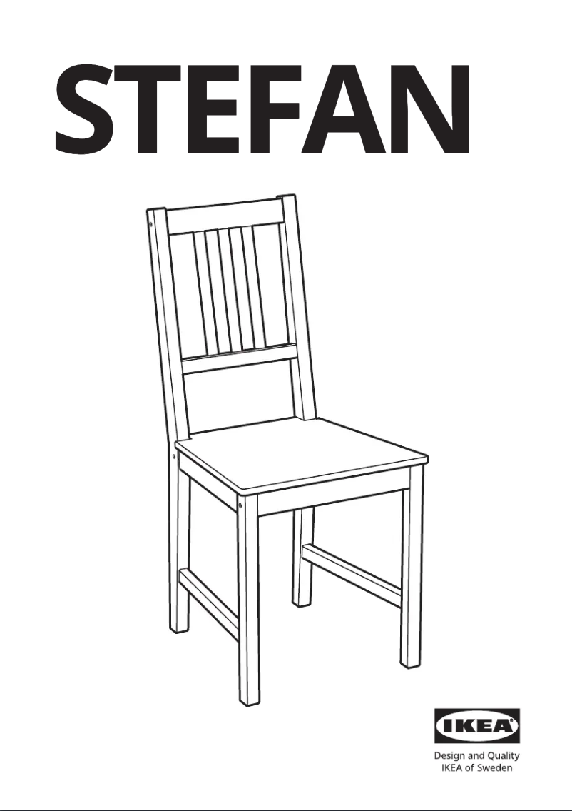 Page 1 de la notice Manuel utilisateur Ikea STEFAN 803.634.26
