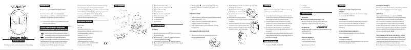 Page 1 de la notice Manuel utilisateur Vitammy Dream Mist