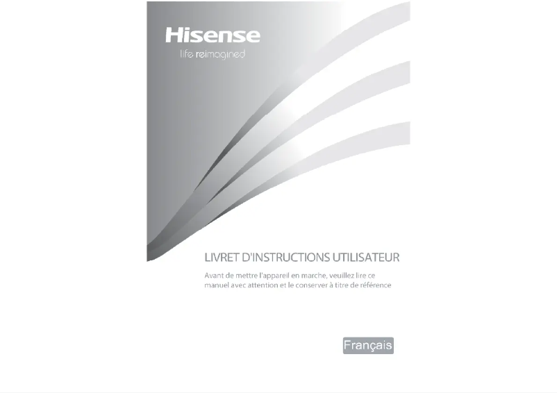 Page 1 de la notice Manuel utilisateur Hisense RQ562N4AC1